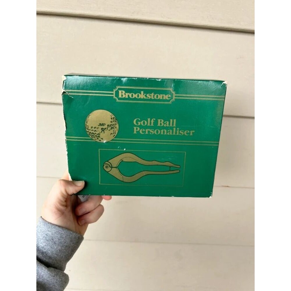 Vintage Brookstone Golf Ball Personalizer